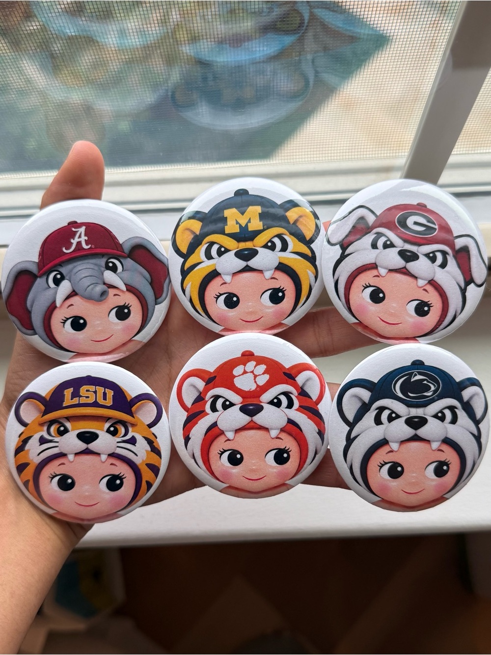SONNY ANGEL CUSTOM GAMEDAY COLLEGE PINS 🫶🏼✨
